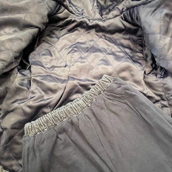 Warm Cozy La Petite Ourse Denim Hooded Jacket & Pants 9 Mos EUC Outfit - Picture 6 of 15